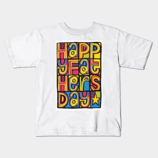 Happy Fathers Day 'Happy Mondays' Inspired Design Kids T-Shirt